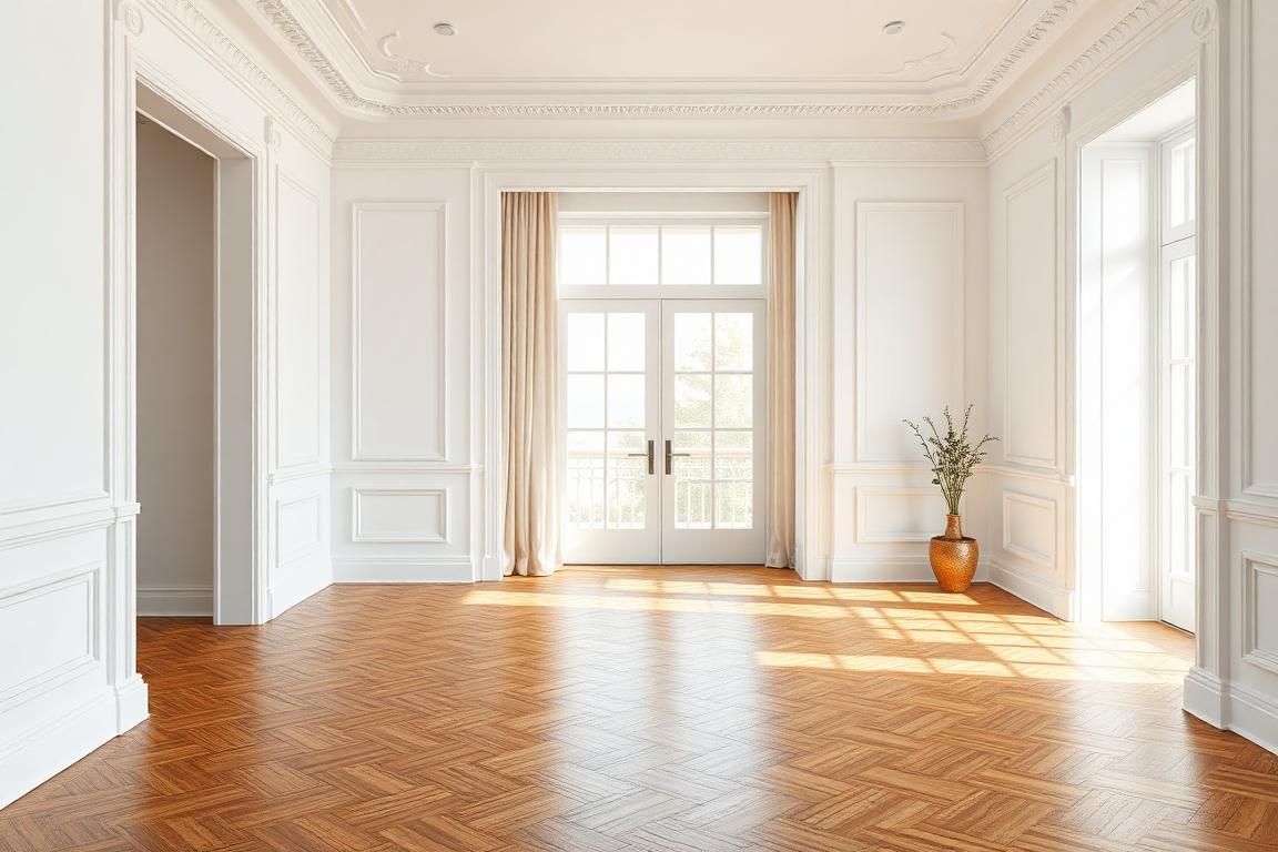 Classic parquet living room — a template you can design in DifferView